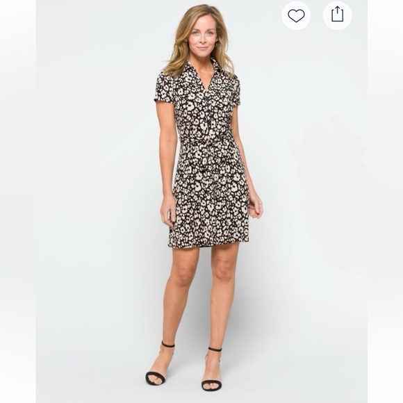 Kaileigh Dresses & Skirts - Kaileigh Stylish Black and Cream Women's Dress size medium.